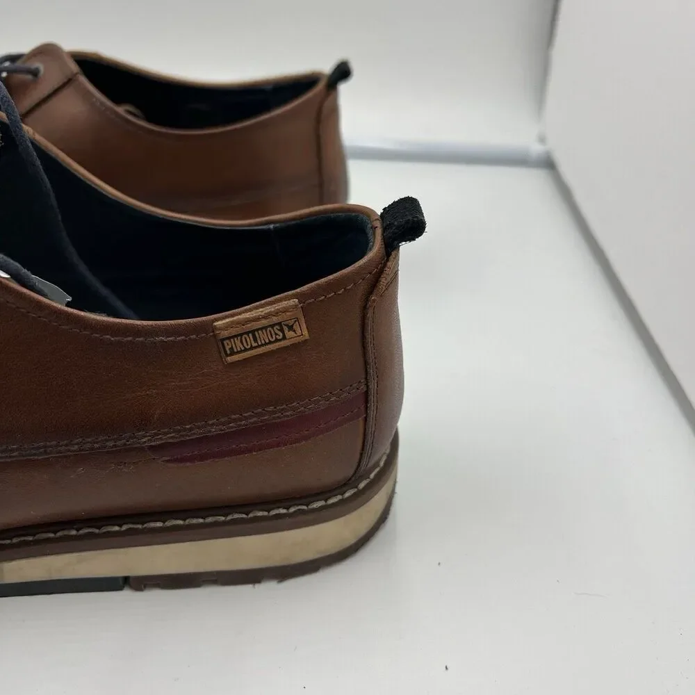 Pikolinos Men’s Leather Lace Oxford Brown, Size US 8.5-9M, EUR 42